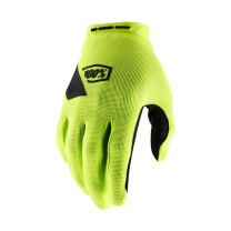 100% RIDECAMP Motocross Gloves Fluo Yellow